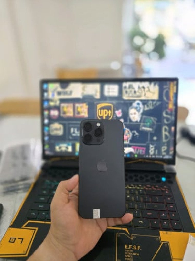 iPhone 15 Pro max 256g LL esim 98.99% សានុំហ្សិន